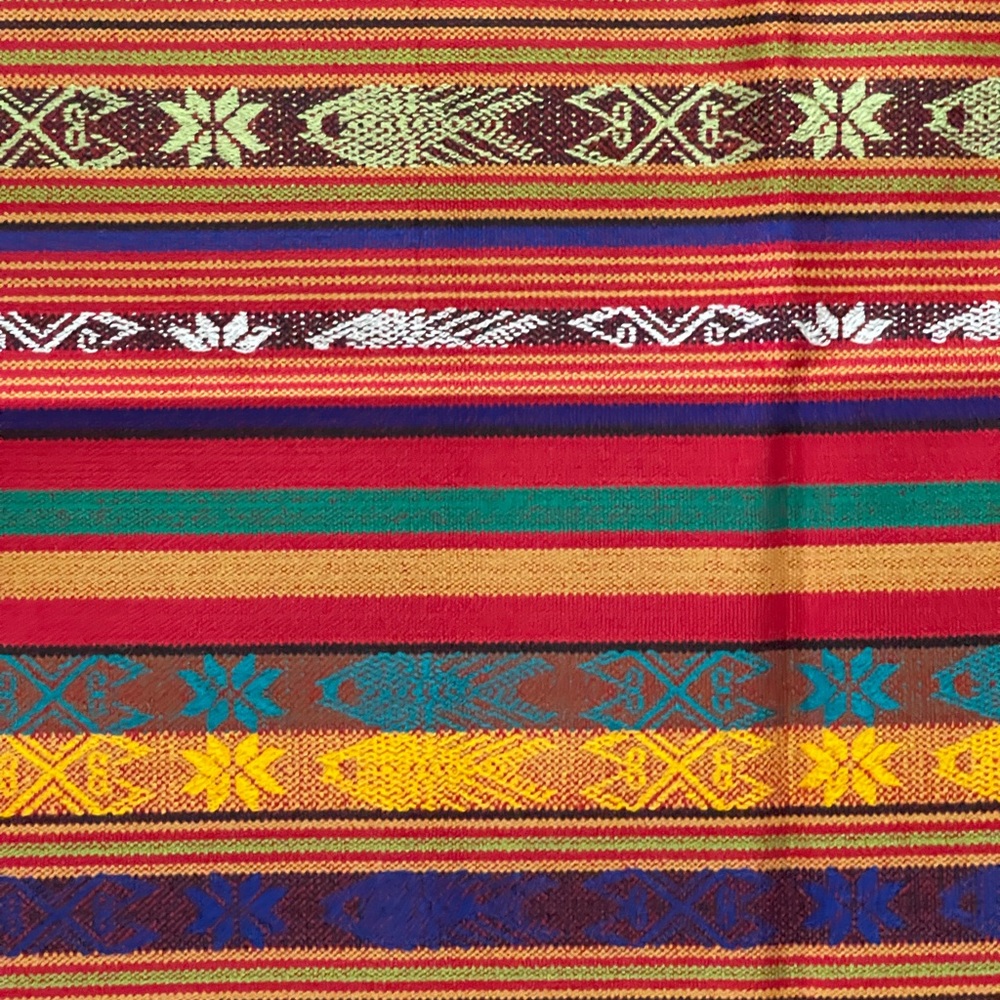 🇵🇪 PERU TABLE RUNNER / THROW / SARONG / HAND WOVEN / BED ACCENT / SCARF - Picture 9 of 10